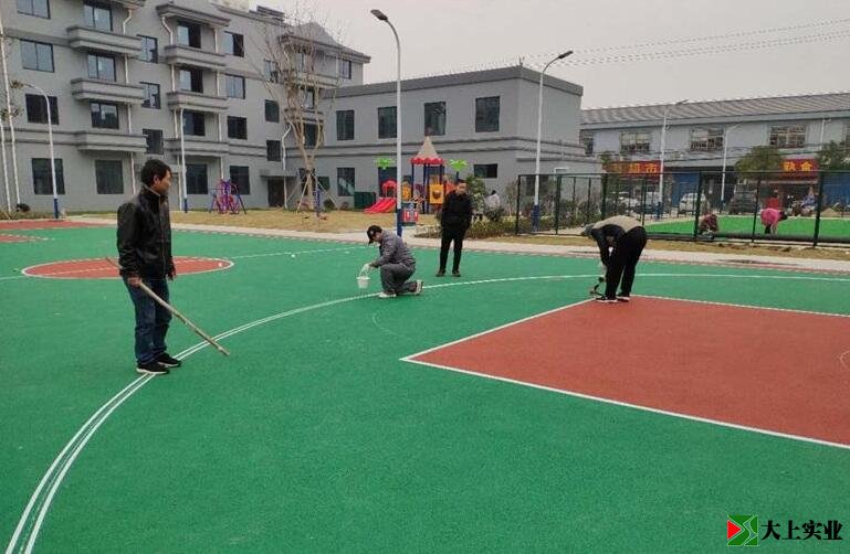 塑膠籃球場(chǎng)施工