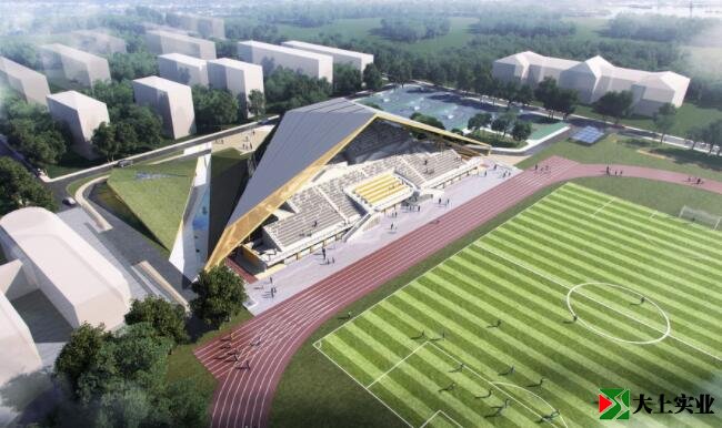 體育場(chǎng)鳥瞰效果圖