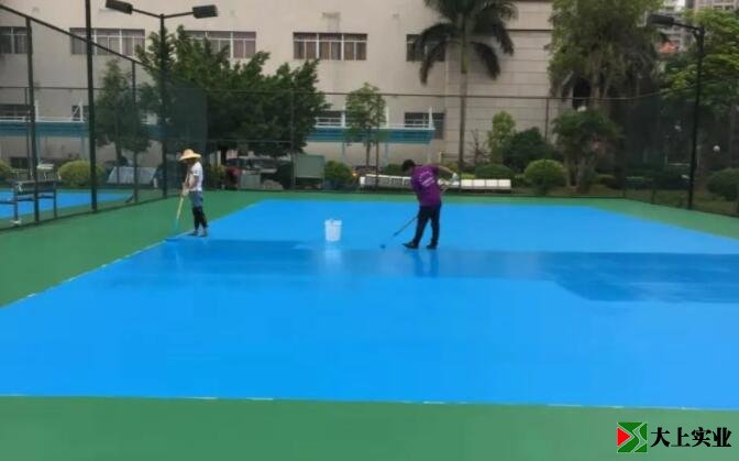 硅pu網(wǎng)球場(chǎng)翻新