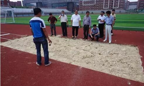 圖8.鉛球投擲區(qū)檢測(cè)現(xiàn)場(chǎng)