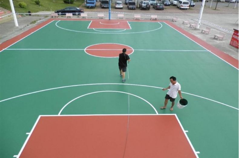 大上實(shí)業(yè)硅pu籃球場
